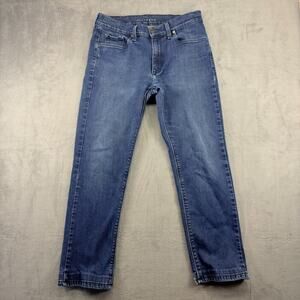 Mott & Bow Men's Slim Staple Jeans Women's 29x30 Blue Italian Denim High-Rise